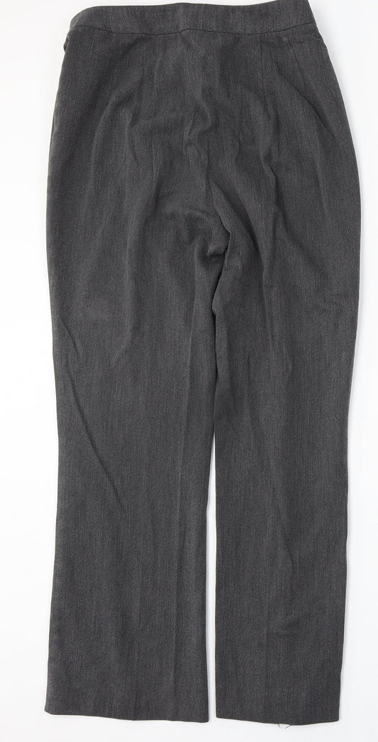 Womens UK Size 12 Marks and Spencer Regular Fit  Grey Trousers