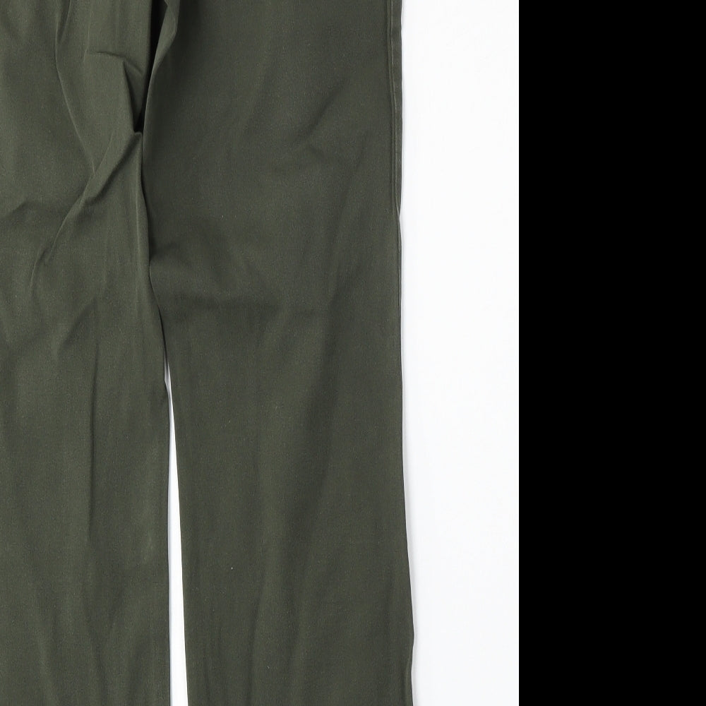 St Johns Bay Womens Green  Cotton Straight Jeans Size 10 L30 in Regular Button