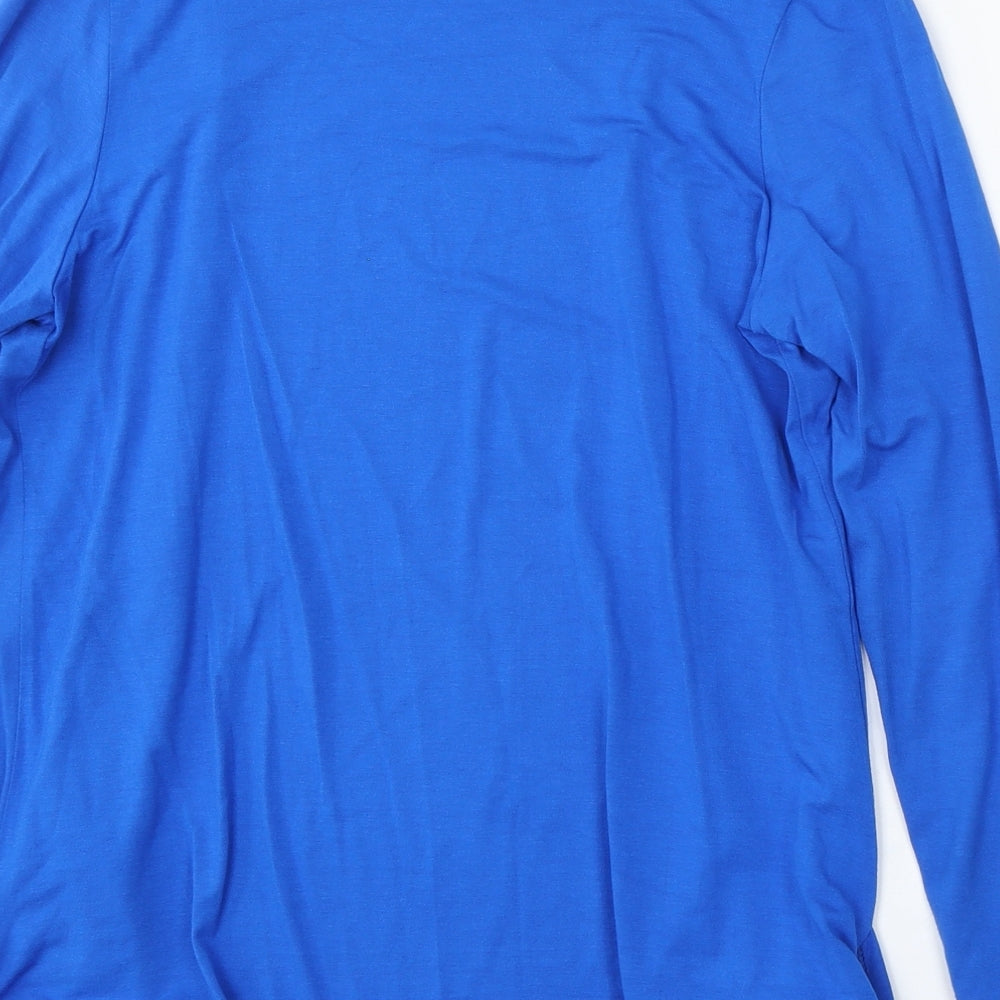 CHE Paris Womens Blue V-Neck  Viscose Cardigan Jumper Size M