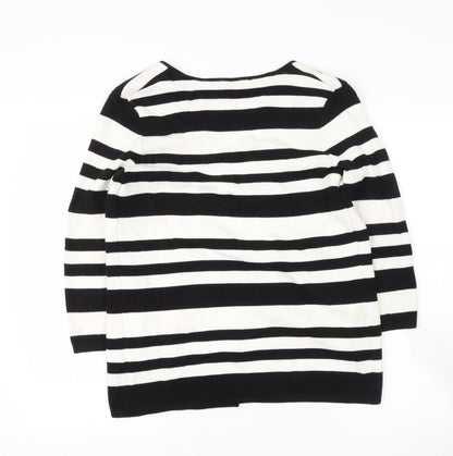 Womens UK Size 8 Debenhams Black Cardigan Jumper