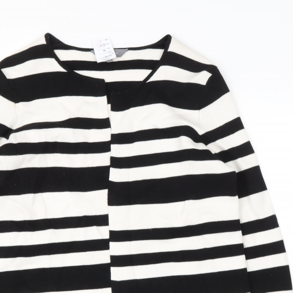 Womens UK Size 8 Debenhams Black Cardigan Jumper