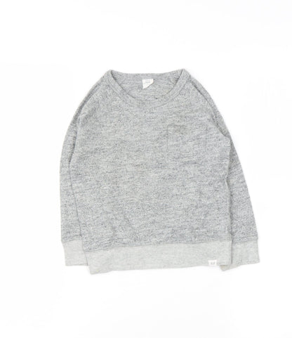 Gap Boys Grey  Cotton Pullover Hoodie Size 3 Years