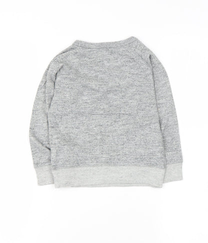 Gap Boys Grey  Cotton Pullover Hoodie Size 3 Years