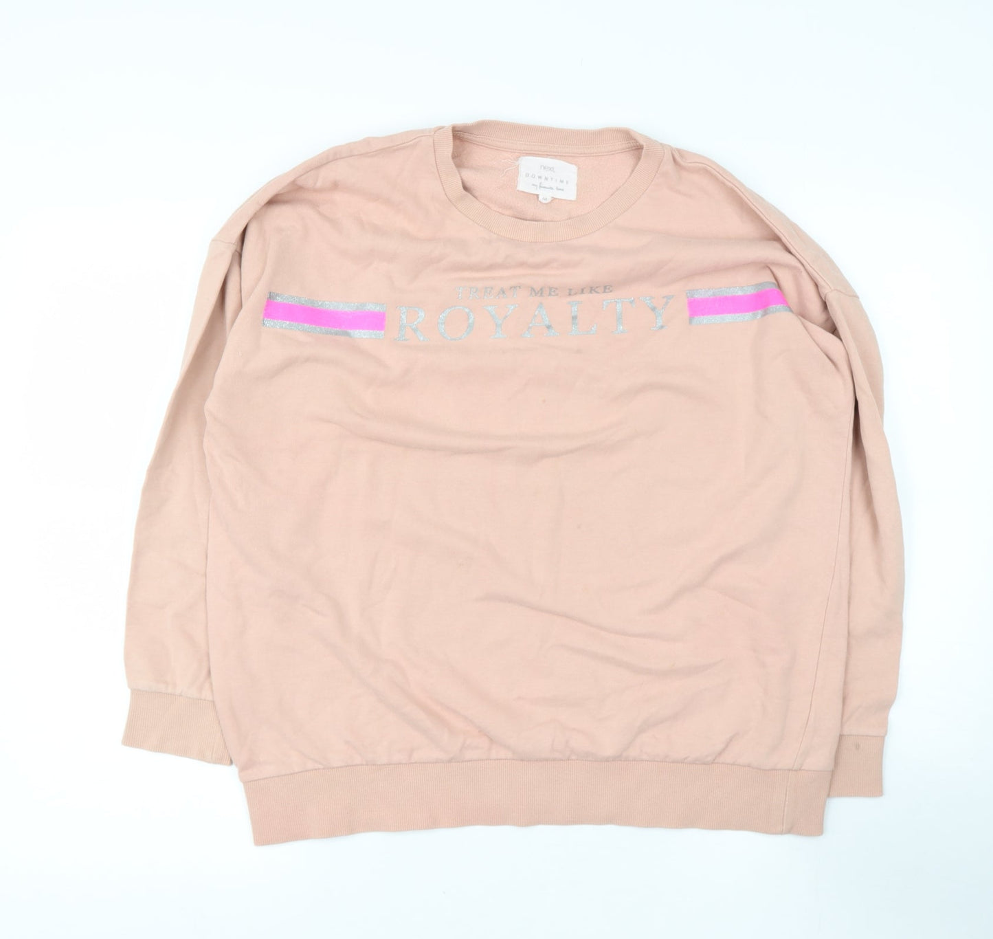 Womens UK Size M NEXT Pink Pullover Sweatshirt