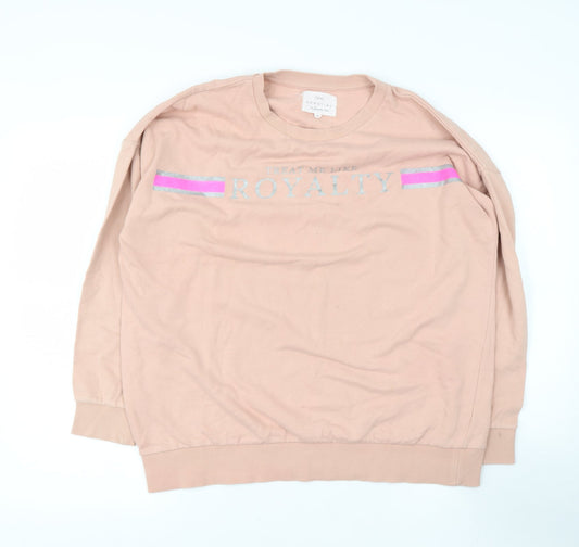 Womens UK Size M NEXT Pink Pullover Sweatshirt