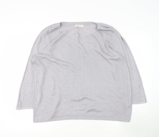 Womens UK Size 16 Marks and Spencer Grey Pullover Jumper