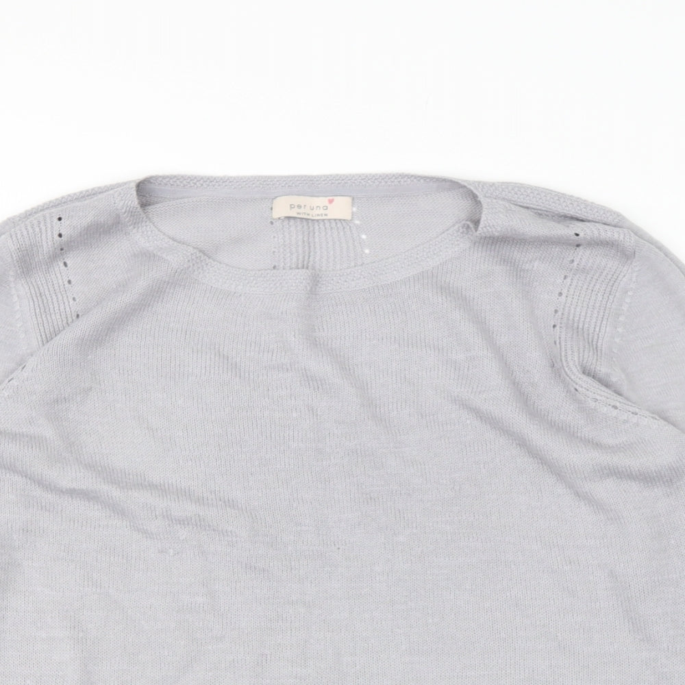 Womens UK Size 16 Marks and Spencer Grey Pullover Jumper