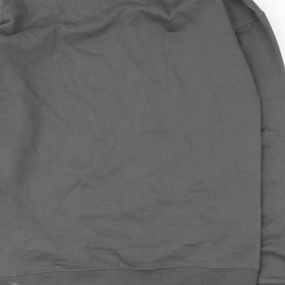 prewor Womens Green  Cotton Pullover Sweatshirt Size S
