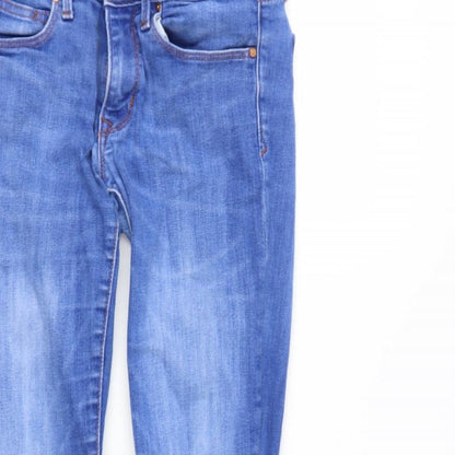 Primark Womens Black  Cotton Straight Jeans Size 26 L27 in Regular