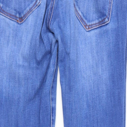 Primark Womens Black  Cotton Straight Jeans Size 26 L27 in Regular