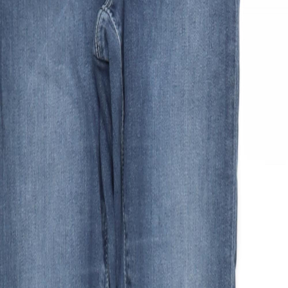 ASOS Womens Blue  Cotton Skinny Jeans Size S L34 in Regular