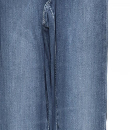 ASOS Womens Blue  Cotton Skinny Jeans Size S L34 in Regular