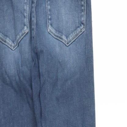 ASOS Womens Blue  Cotton Skinny Jeans Size S L34 in Regular