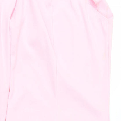 New Look Womens Pink  Polyester Bodycon  Size 12  V-Neck