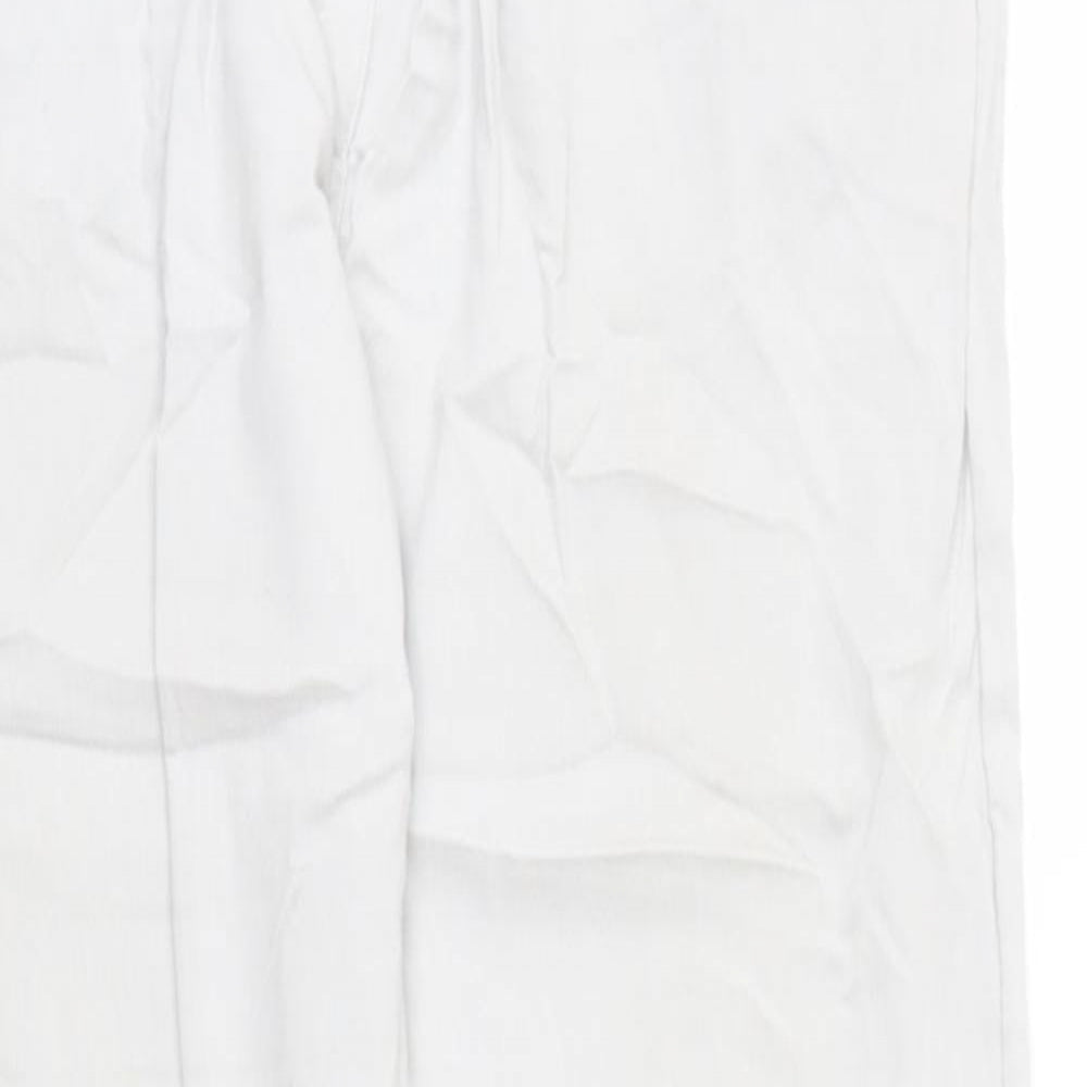 Womens UK Size M Preworn Regular Fit Cargo Beige Trousers