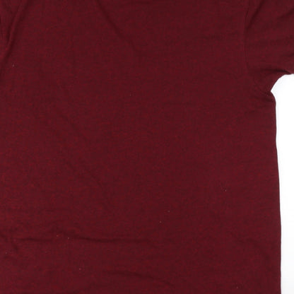 Mens UK Size  Bershka Red  T-Shirt