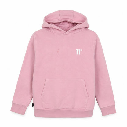 11 Degrees Girls Pink  Cotton Pullover Hoodie Size 10-11 Years  Pullover