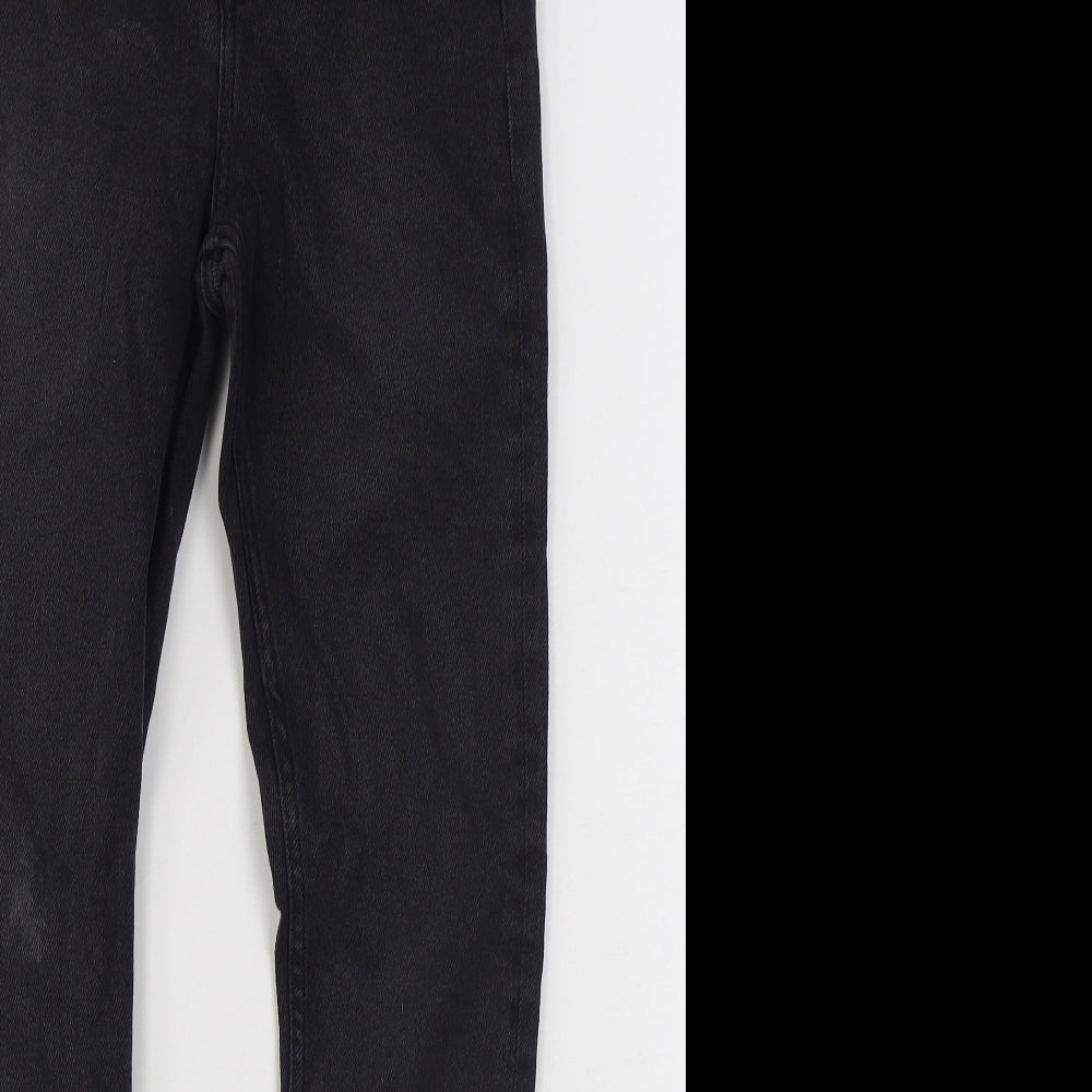 Denim & Co. Womens Black  Cotton Skinny Jeans Size 10 L27 in Regular Zip