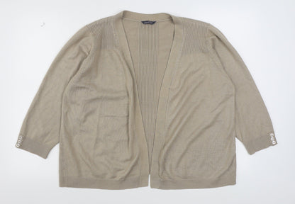 Womens UK Size 18 BHS Beige Cardigan Jumper