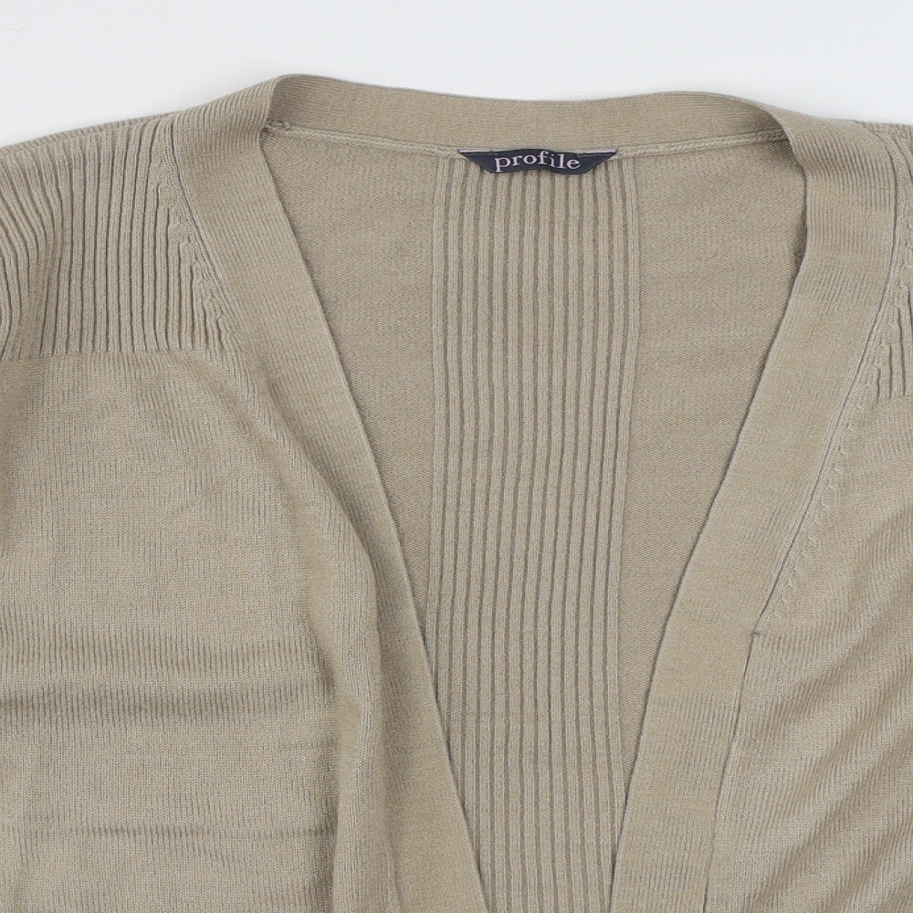 Womens UK Size 18 BHS Beige Cardigan Jumper