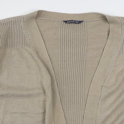 Womens UK Size 18 BHS Beige Cardigan Jumper