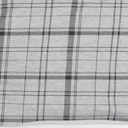 Primark Womens Grey Plaid Cotton Pullover Sweatshirt Size M  Pullover