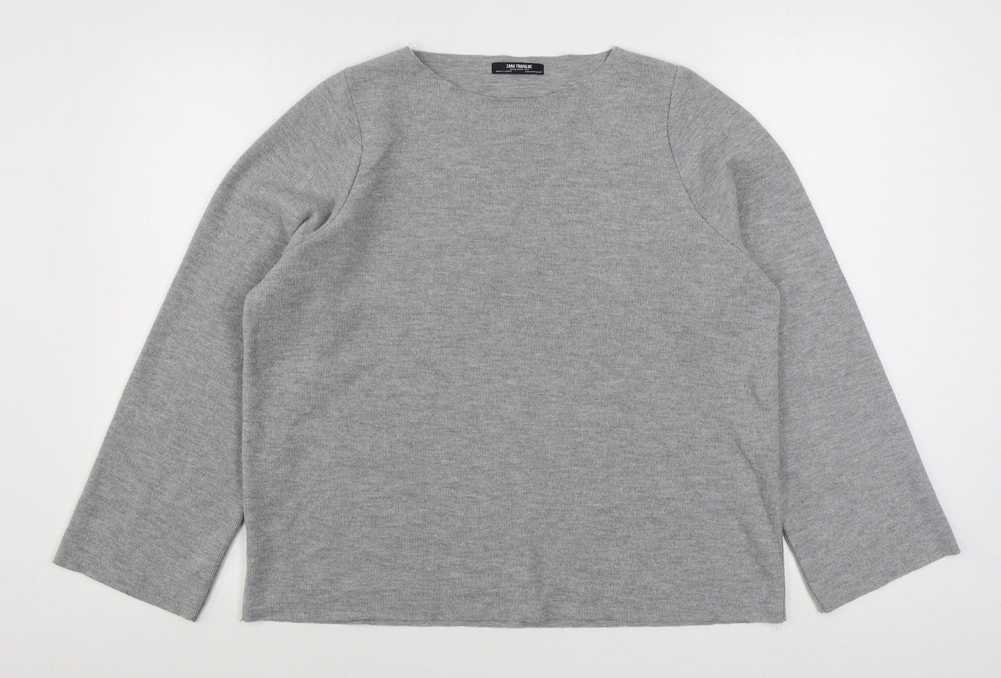 Womens UK Size M Zara Grey Pullover Jumper