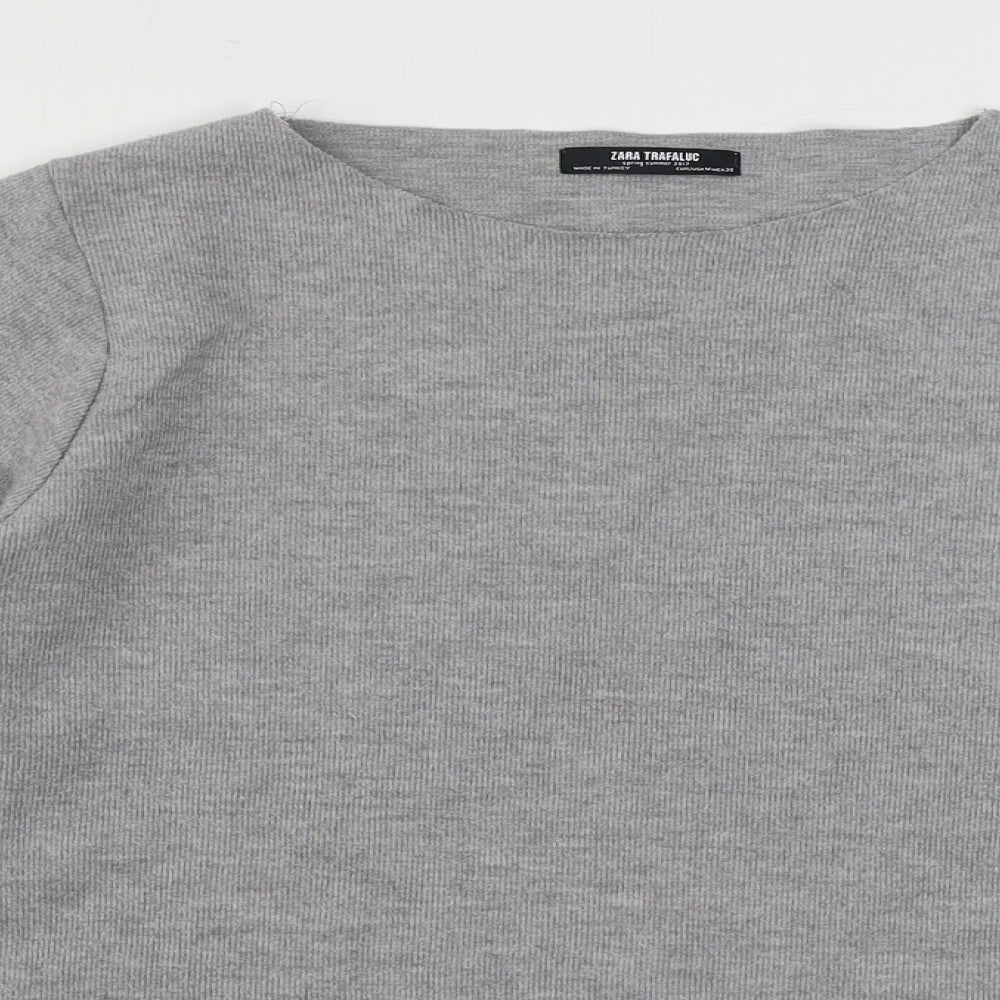 Womens UK Size M Zara Grey Pullover Jumper