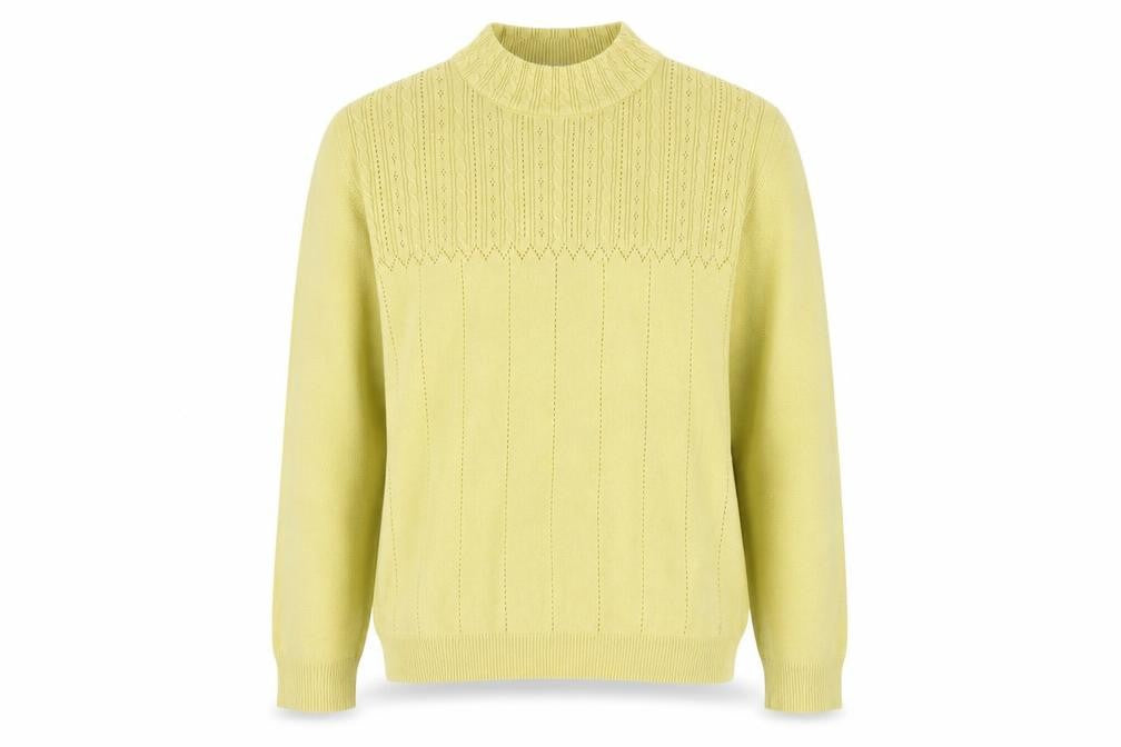 Womens UK Size 14 Preworn Yellow Pullover Jumper