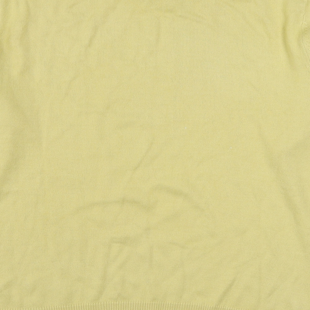Womens UK Size 14 Preworn Yellow Pullover Jumper