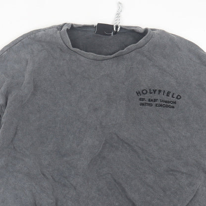 George Girls Grey  Cotton Pullover Sweatshirt Size 8-9 Years  Pullover