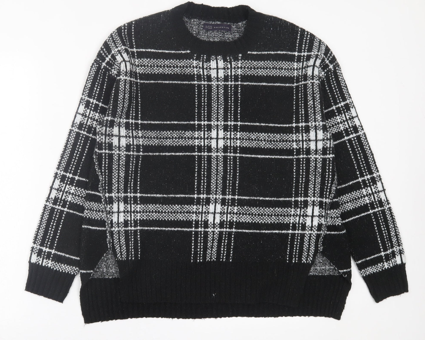 Womens UK Size M Marks and Spencer Black Pullover Jumper