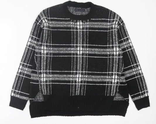 Womens UK Size M Marks and Spencer Black Pullover Jumper