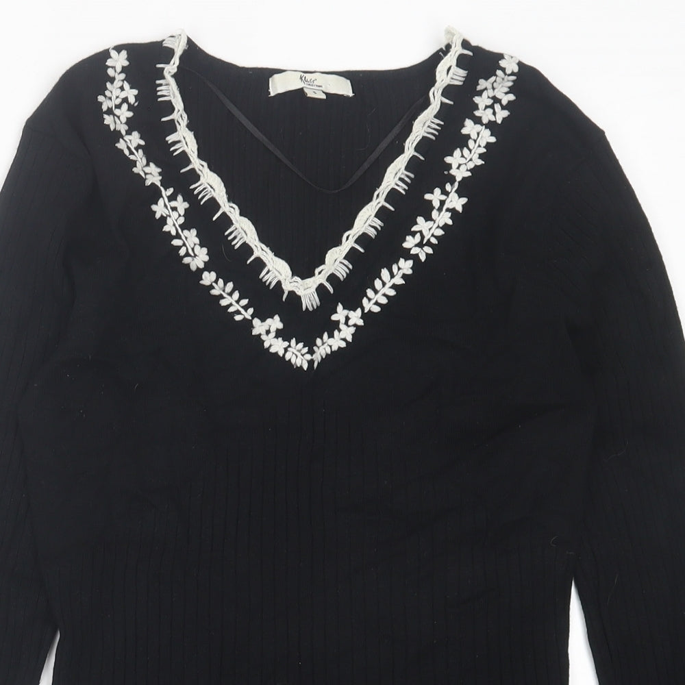 Womens UK Size S Klass Black Pullover Jumper