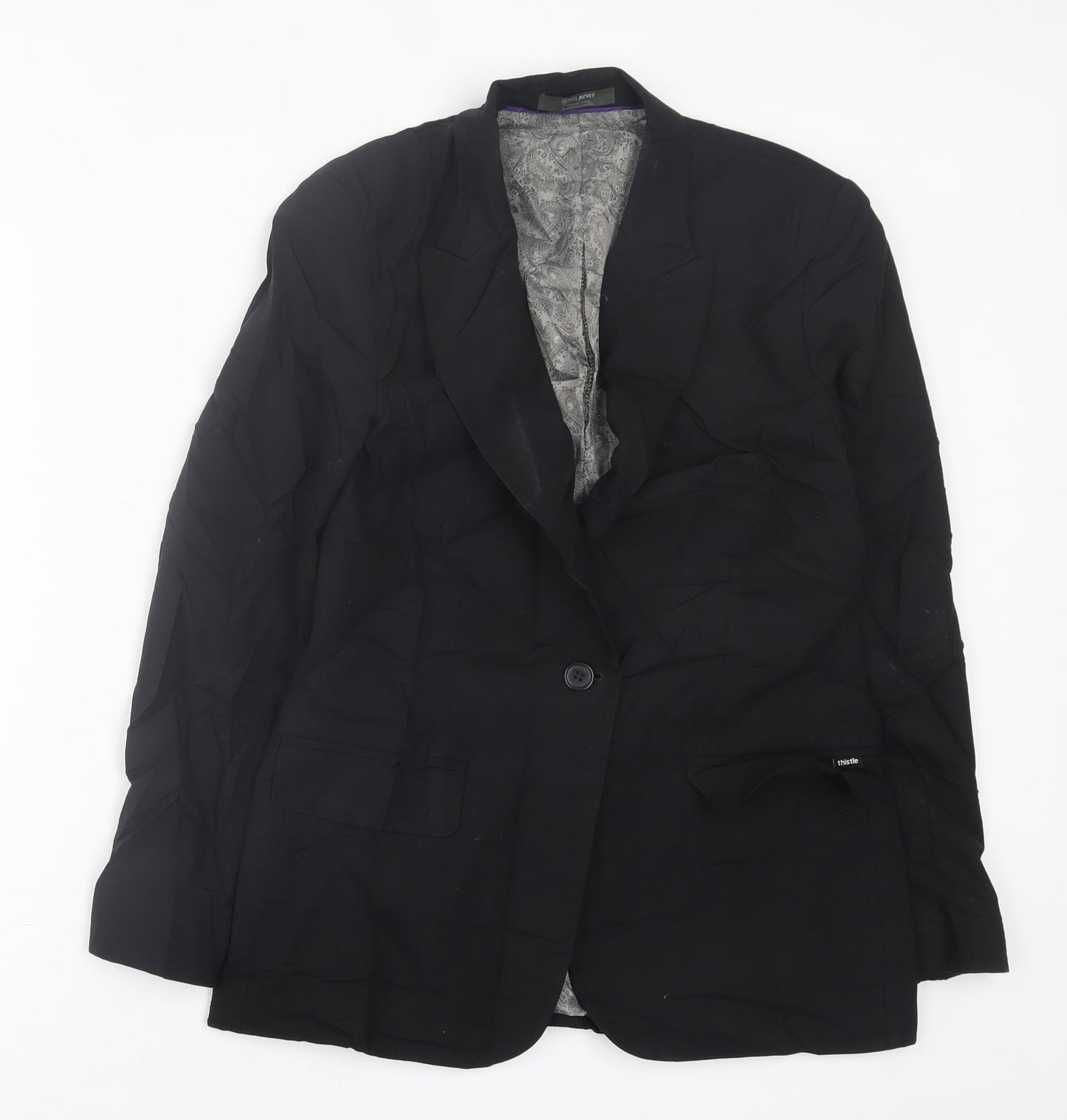 Womens UK Size 10 Simon Jersey Black Jacket