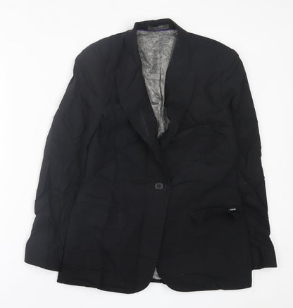 Womens UK Size 10 Simon Jersey Black Jacket
