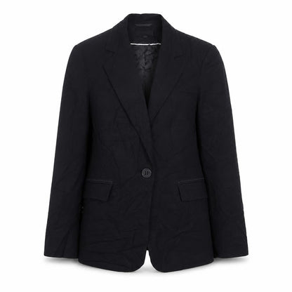 Marks & Spencer Womens Black   Jacket Blazer Size 8  Button