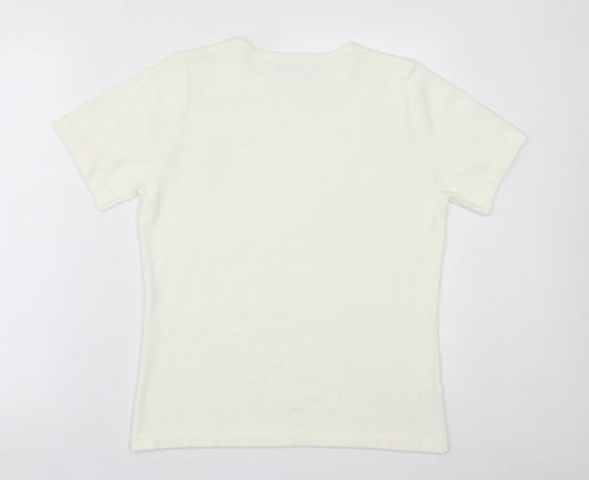 Womens UK Size 12 JDV Ivory Pullover Jumper