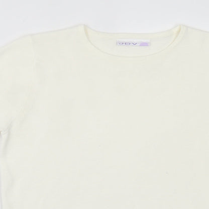 Womens UK Size 12 JDV Ivory Pullover Jumper