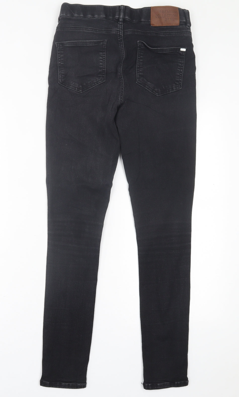 George Womens Black  Cotton Skinny Jeans Size 10 L30 in Regular Button