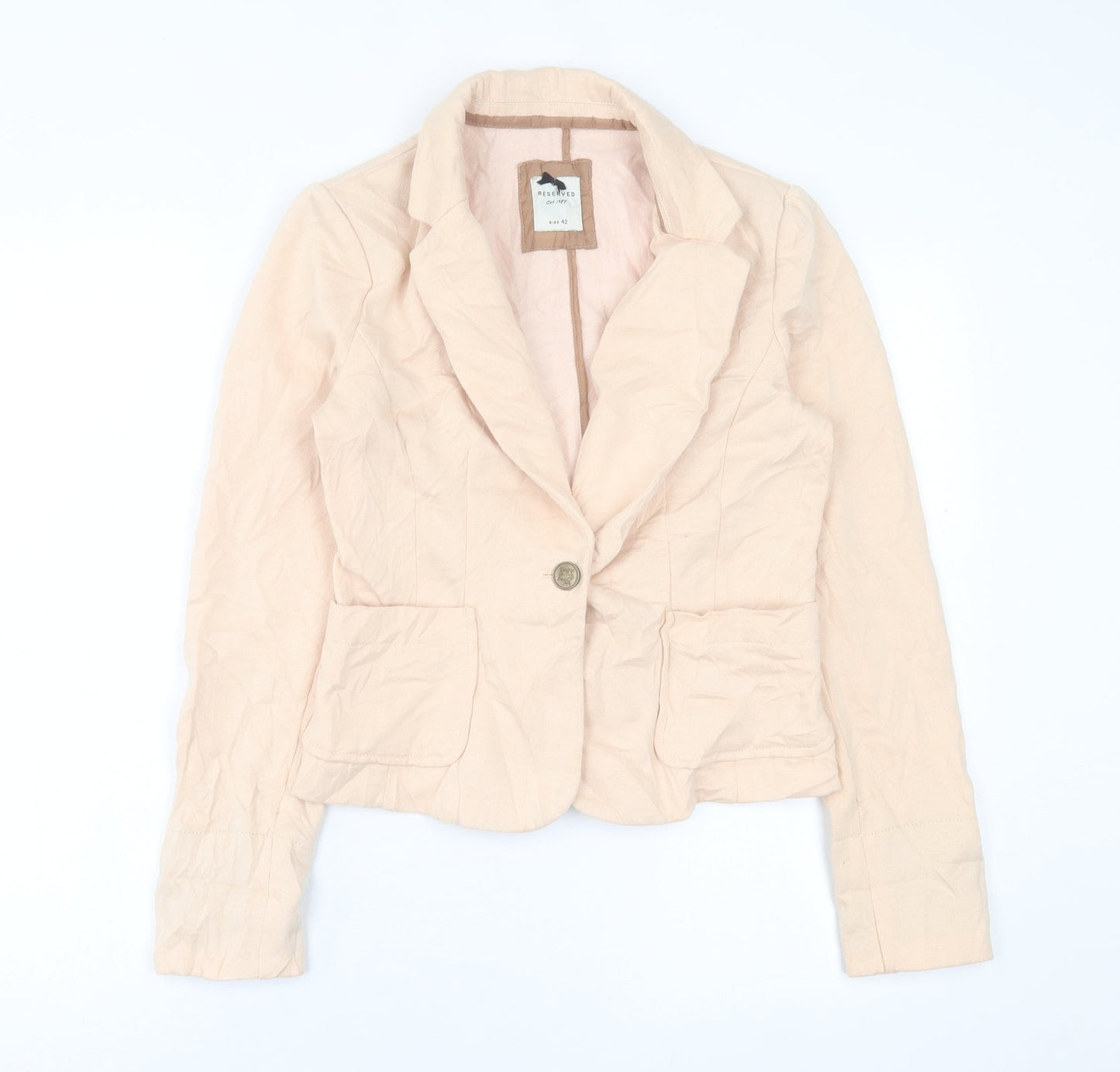 Womens UK Size 14 RESERVED Beige Jacket