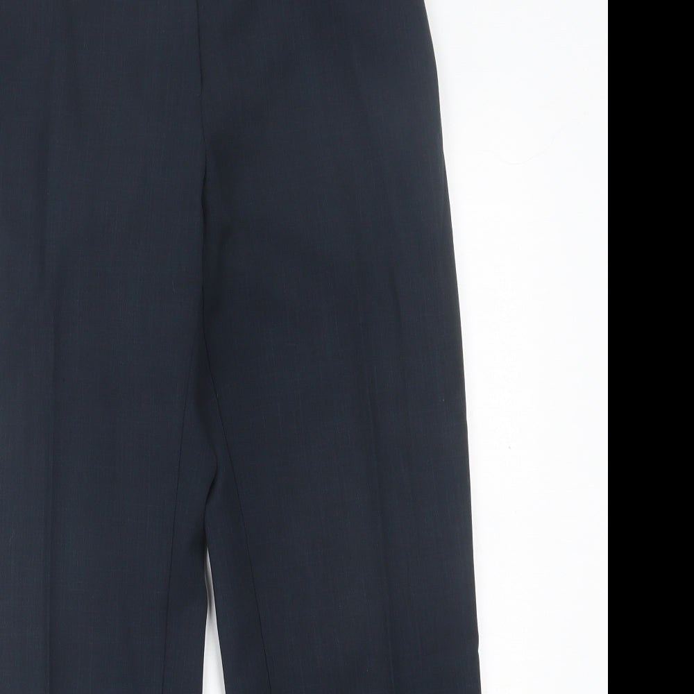 Warehouse Womens Blue  Polyester Trousers  Size 10 L26 in Regular Hook & Eye