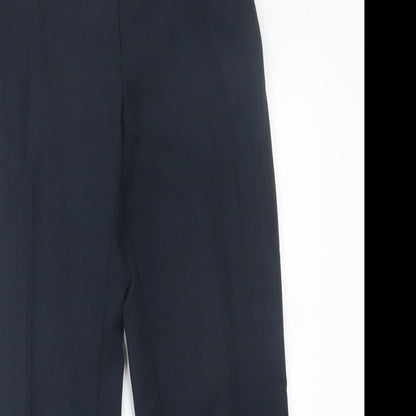 Warehouse Womens Blue  Polyester Trousers  Size 10 L26 in Regular Hook & Eye