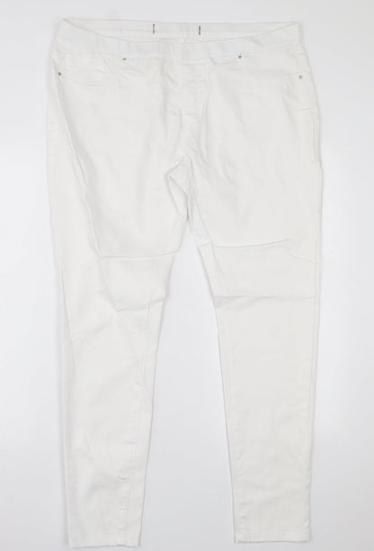Womens UK Size 38 in Preworn Regular Fit Jegging White Trousers