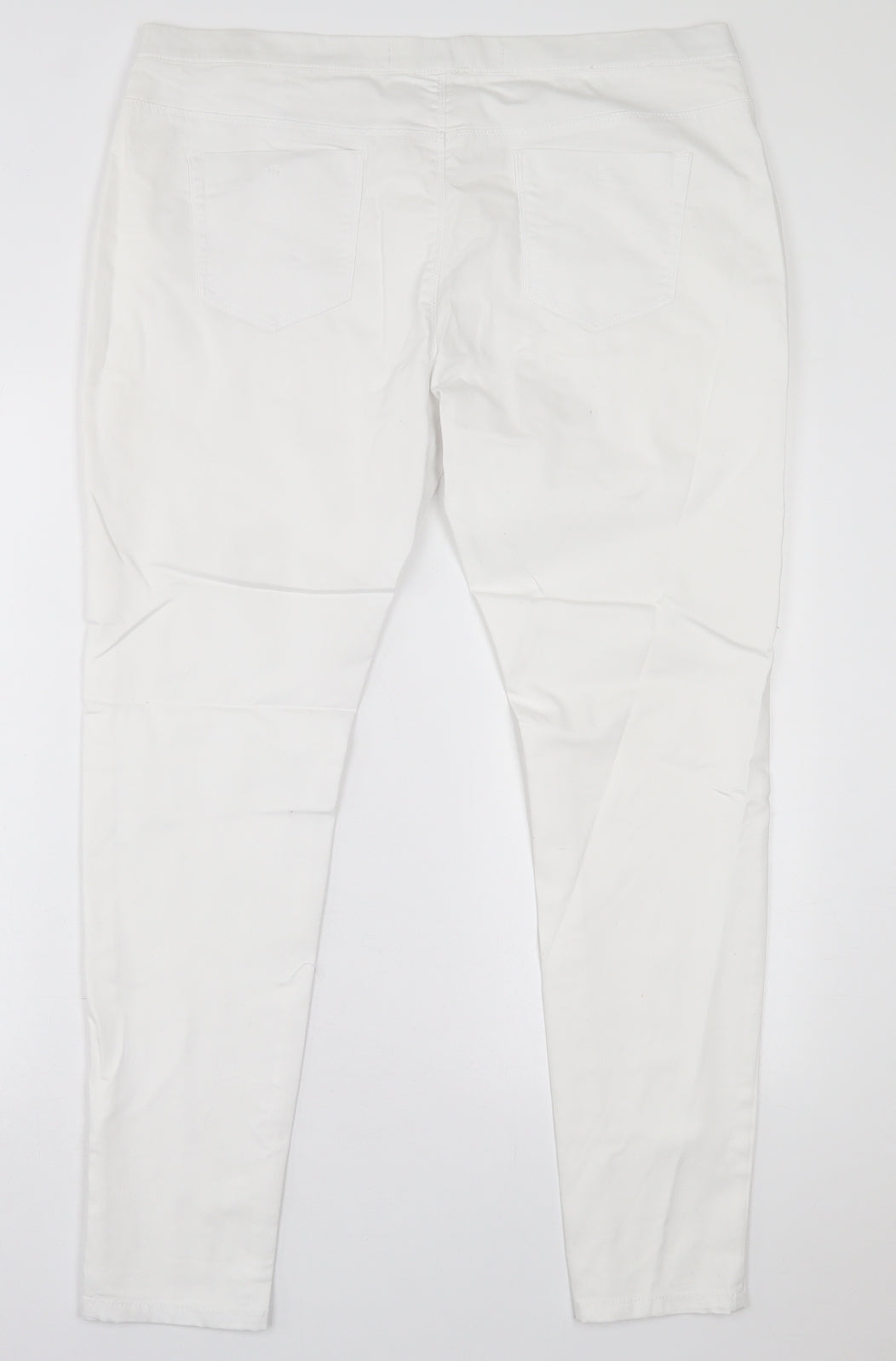 Womens UK Size 38 in Preworn Regular Fit Jegging White Trousers