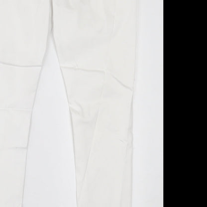 Womens UK Size 38 in Preworn Regular Fit Jegging White Trousers