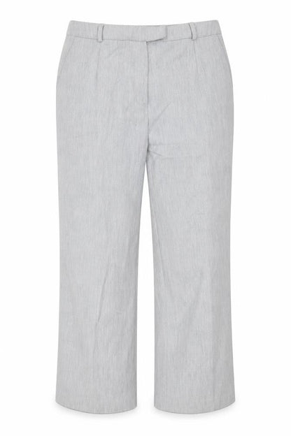 Fashion Extra Womens Grey  Polyester Trousers  Size 14 L28 in Regular Hook & Eye