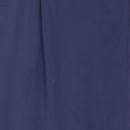 Manguun Womens Blue  Cotton Trousers  Size 8 L31 in Regular Button