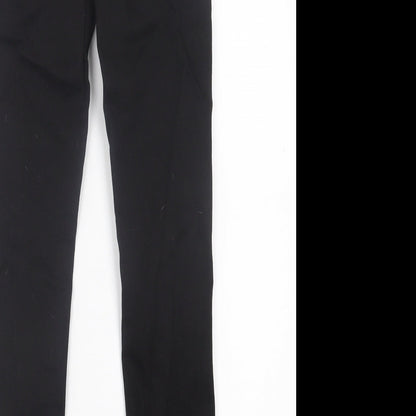 Denim & Co. Womens Black  Cotton Skinny Jeans Size 10 L29 in Regular Button