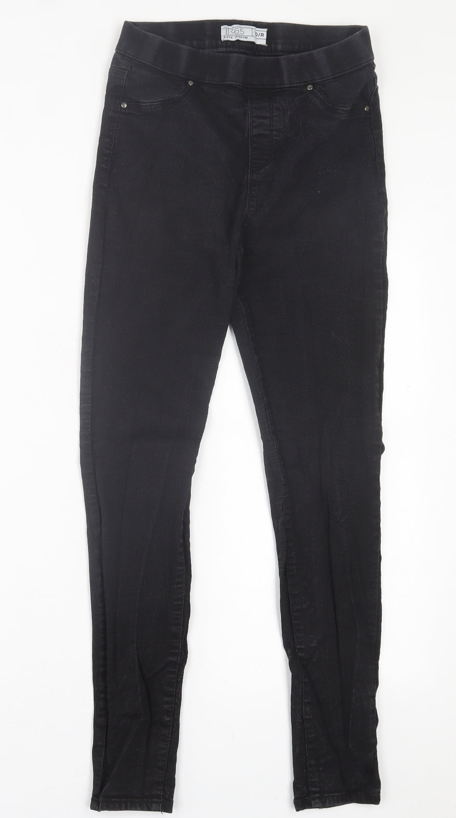 365 denim Womens Black  Cotton Jegging Trousers Size 10 L26 in Regular